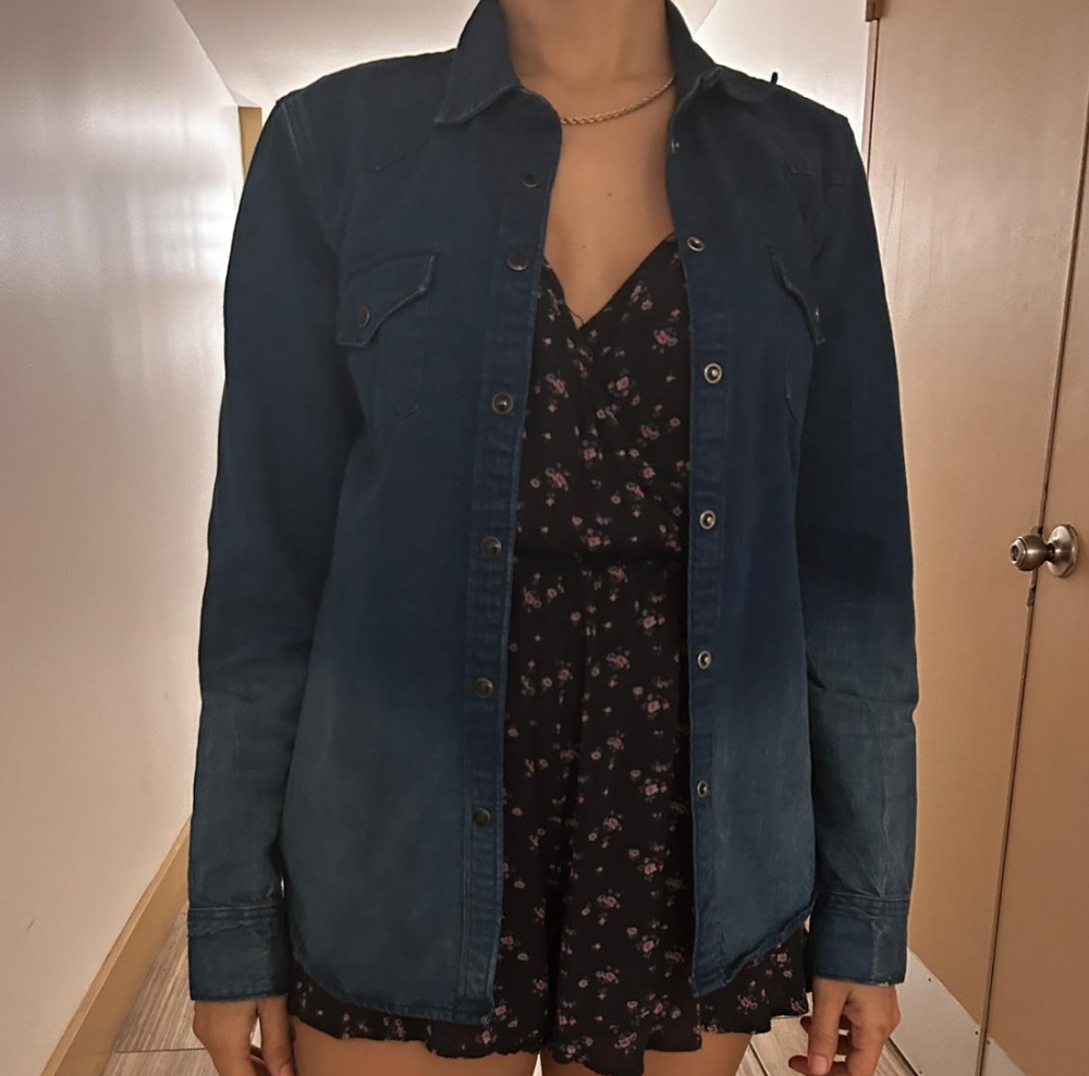 Dark denim jean shirt by gap 1969